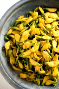 1 Cup Sesbania Flower, Steamed, No Salt