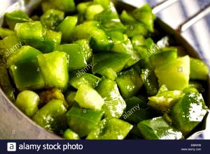 1 Cup Sliced Green Peppers