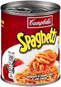 1 Cup Spaghetti İn Tomato & Cheese Sauce, Canned