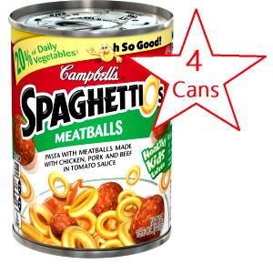 1 Cup Spaghetti & Meatballs, Canned