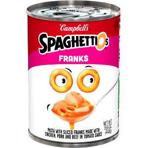 1 Cup Spaghettios With Franks, Canned