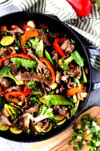 1 Cup Teriyaki Beef & Vegetables Entree