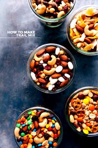 1 Cup Trail Mix with Chocolate Chips, Salted Nuts and Seeds