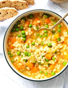 1 Cup Vegetable Barley Soup