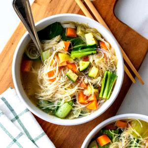 1 Cup Vegetable Noodle Soup (Prepared with Water)