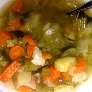 1 Cup Vegetable Soup W/Water, Low Salt