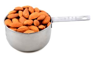 1 Cup Whole, Unblanched Unroasted Almonds