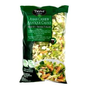 1 cup with 2 tbsp dressing (100 g) Asian Cashew Chopped Salad Kit