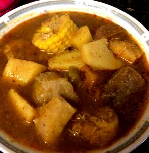 1 Cup, With Bone (yield After Bone Removed) Puerto Rican Stew (Sancocho)