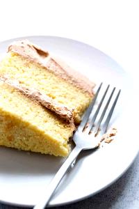 1 Cup Yellow Cake with Icing (Home Recipe or Purchased)