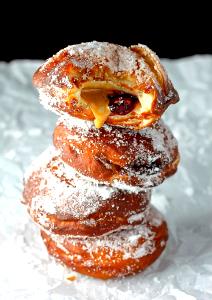 1 donut (146 g) Filled Jelly Donut - Raspberry with Peanut Butter