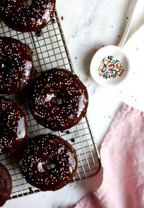 1 donut (74 g) Chocolate Cake Donut - Chocolate Iced