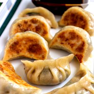 1 dumpling Pan Fried Vegetable Dumplings