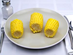 1 Ear, Small (5-1/2" To 6-1/2" Long) Yellow Sweet Corn (with Salt, Drained, Cooked, Boiled)