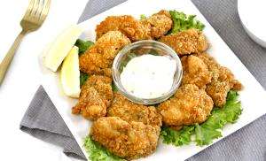 1 Eastern Oyster, Cooked Fried Floured or Breaded Oysters