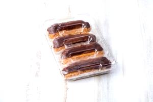 1 eclair (56 g) Chocolate Iced Eclairs