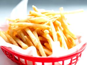 1 Fast Food Order Deep Fried Potato French Fries (from Frozen)