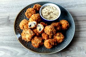 1 Fast Food Order Fried Batter Dipped Mushrooms