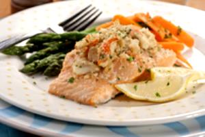 1 filet (227 g) Seafood Stuffed Salmon