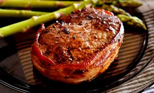 1 fillet (142 g) Bacon Wrapped Fillet Mignon