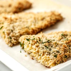 1 Fillet (6-1/4" X 3-1/4" X 3/8") Baked Breaded or Battered Sea Bass