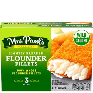 1 fillet (76 g) Lightly Breaded Flounder Fillets