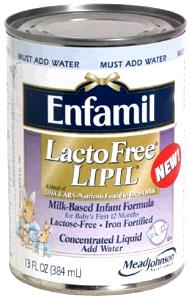 1 Fl Oz Infant Formula (Enfamil Lactofree, with Iron, from Concentrate)