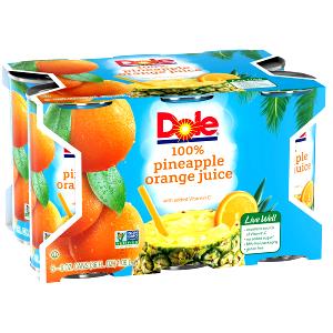 1 Fl Oz Pineapple Orange Juice with Sugar (Canned)