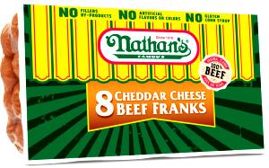 1 frank (43 g) Cheddar Cheese Beef Franks