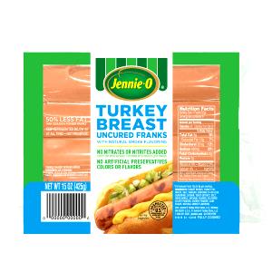 1 frank (45 g) Uncured Turkey Franks