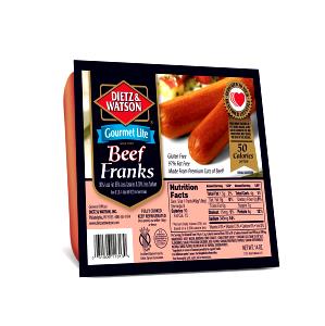 1 frank (49 g) Gourmet Lite Beef Franks