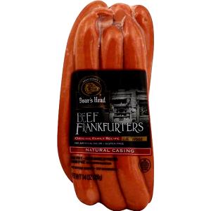 1 frank (57 g) Beef Frankfurters Natural Casing