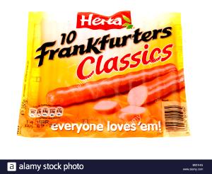 1 Frankfurter (5 In Long X 7/8 In Dia, 8 Per Lb) Beef Frankfurter