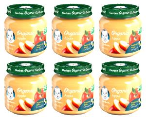 1 Gerber Second Foods Jar Serving (4 Oz) Baby Food Strained Apple Raspberry