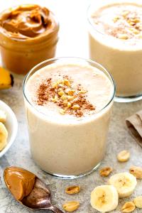 1 Glass Peanut And Banana Smoothie