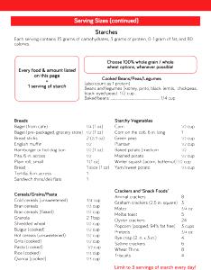 1 Guideline Amount Per Cup Cold Cereal 1% Fat Milk