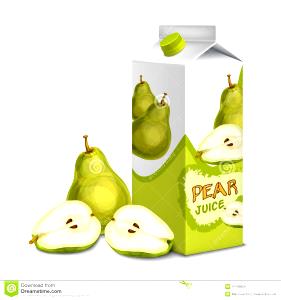 1 Half, With Liquid Pears (Solids and Liquids, Juice Pack, Canned)