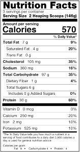 1 heaping scoop (34 g) Clean Protein - Chocolate Milk