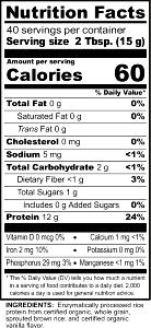 1 heaping tbsp (15 g) Rice Protein - Plain