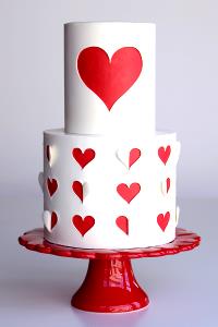 1 heart (35 g) Wedding Cake Heart