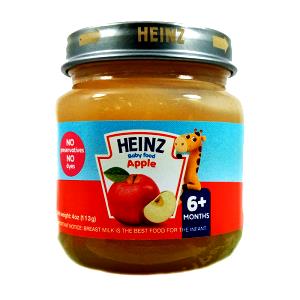 1 Heinz Strained-2 Jar Serving (4 Oz) Baby Food Strained Apple Raspberry