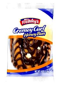 1 honey bun (113 g) Cremey Curl Honey Bun