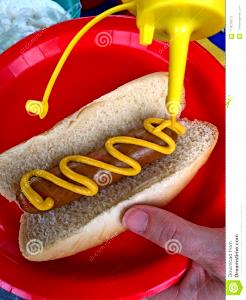 1 hot dog (168 g) Angus All Beef Mustard Dog on a Seeded Bun