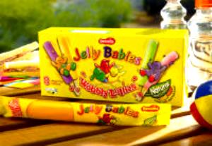 1 ice lolly (45 ml) Jelly Babies Wobbly Lollies