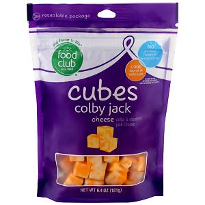 1 inch cube (28 g) Monterey Jack Cheese