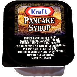 1 Individual Packet Maple and Corn and/or Cane Pancake Syrup Blends