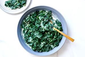 1 Jar Creamed Spinach, Strained