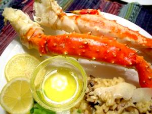 1 King Crab Leg, 19" (cooked, Shell Removed) Baked or Broiled Crab