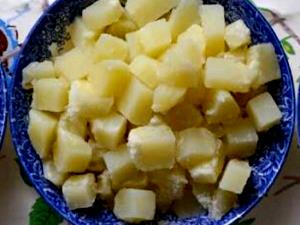 1 Large (3" To 4-1/4" Dia.) Potatoes (Flesh Without Skin, Without Salt, Boiled)