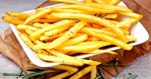 1 Large (3" To 4-1/4" Dia, Raw) Yields Deep Fried Potato French Fries (from Fresh)